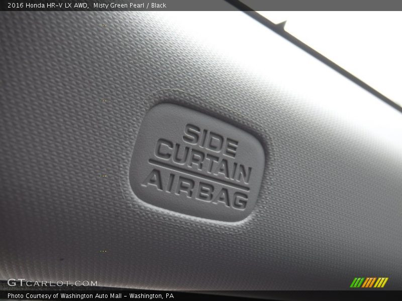 Misty Green Pearl / Black 2016 Honda HR-V LX AWD