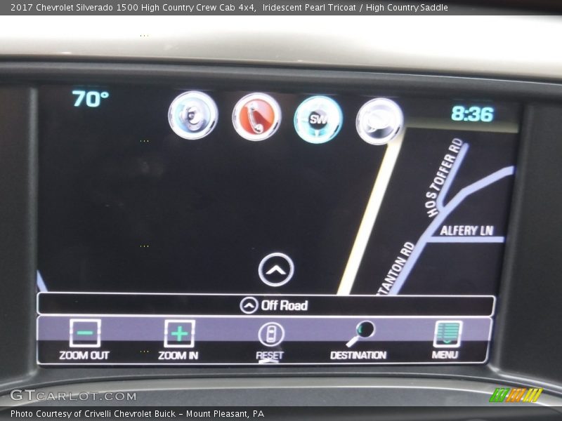 Iridescent Pearl Tricoat / High Country Saddle 2017 Chevrolet Silverado 1500 High Country Crew Cab 4x4
