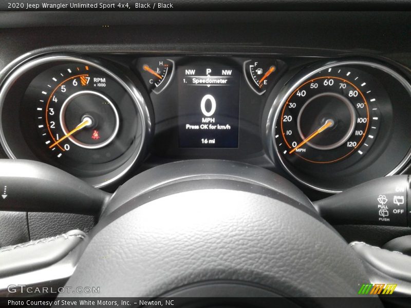 Black / Black 2020 Jeep Wrangler Unlimited Sport 4x4