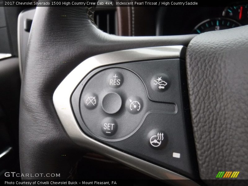 Iridescent Pearl Tricoat / High Country Saddle 2017 Chevrolet Silverado 1500 High Country Crew Cab 4x4