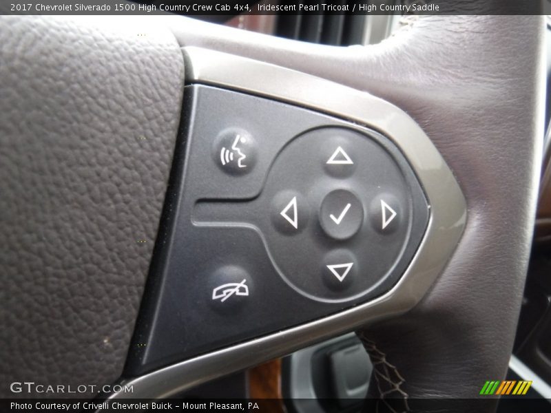Iridescent Pearl Tricoat / High Country Saddle 2017 Chevrolet Silverado 1500 High Country Crew Cab 4x4