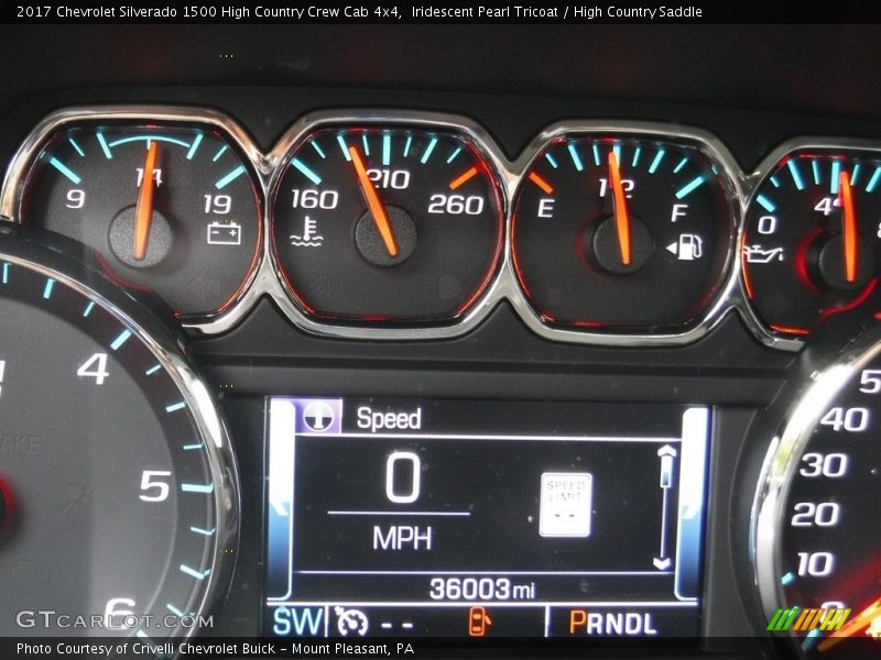 Iridescent Pearl Tricoat / High Country Saddle 2017 Chevrolet Silverado 1500 High Country Crew Cab 4x4