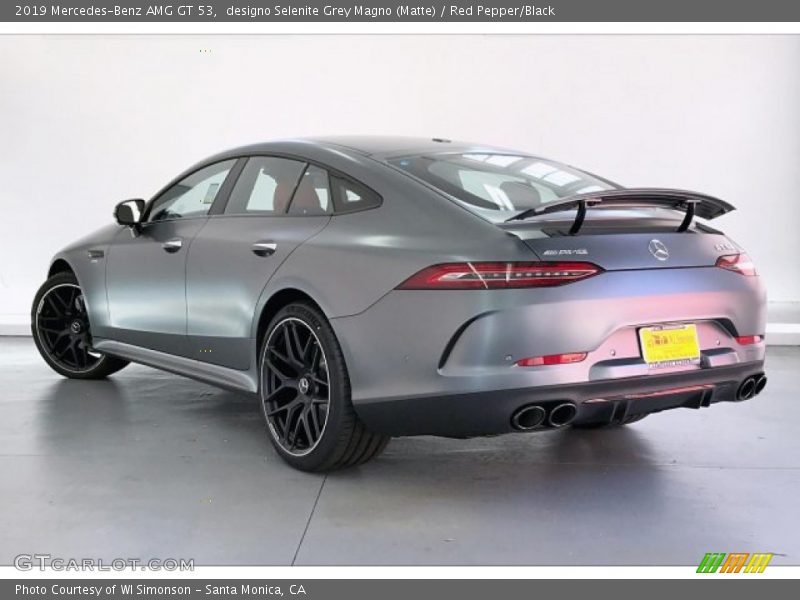 designo Selenite Grey Magno (Matte) / Red Pepper/Black 2019 Mercedes-Benz AMG GT 53