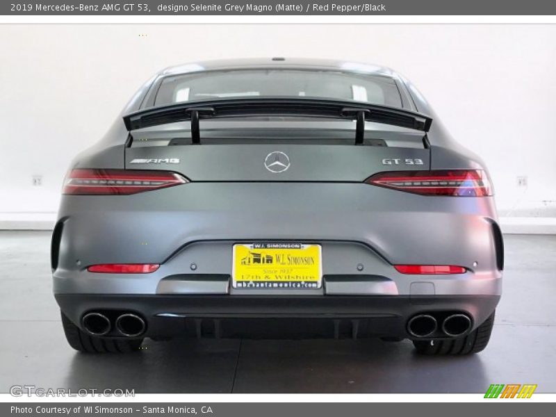 designo Selenite Grey Magno (Matte) / Red Pepper/Black 2019 Mercedes-Benz AMG GT 53