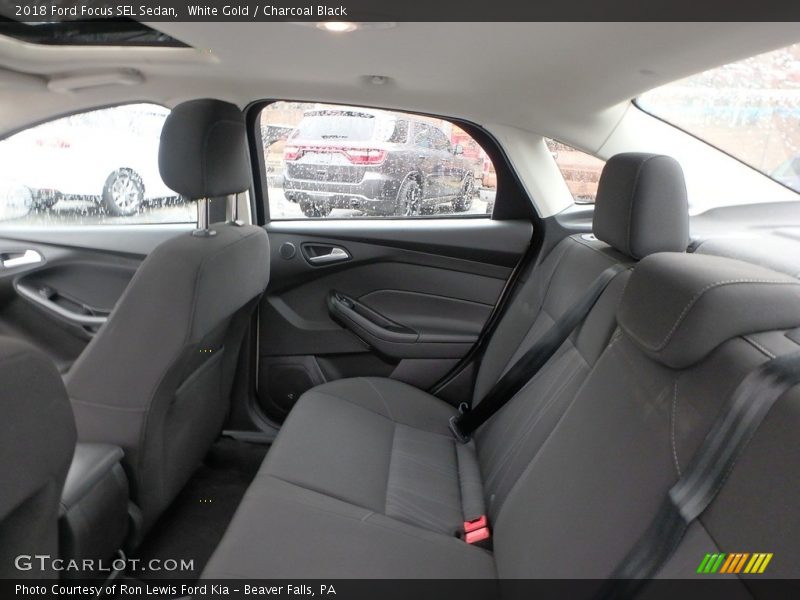 White Gold / Charcoal Black 2018 Ford Focus SEL Sedan