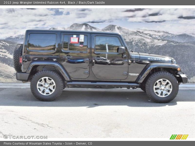 Black / Black/Dark Saddle 2013 Jeep Wrangler Unlimited Rubicon 4x4