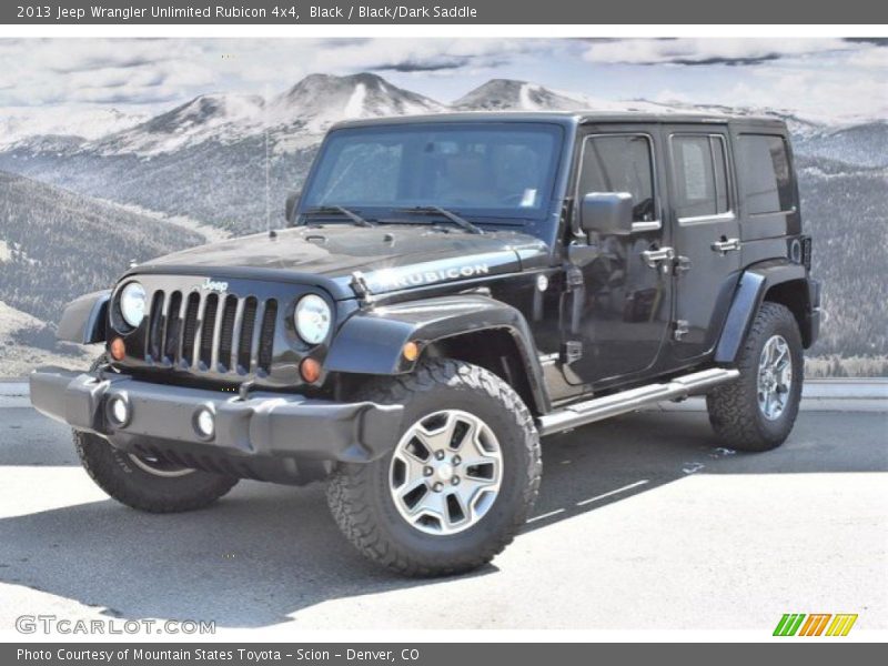 Black / Black/Dark Saddle 2013 Jeep Wrangler Unlimited Rubicon 4x4