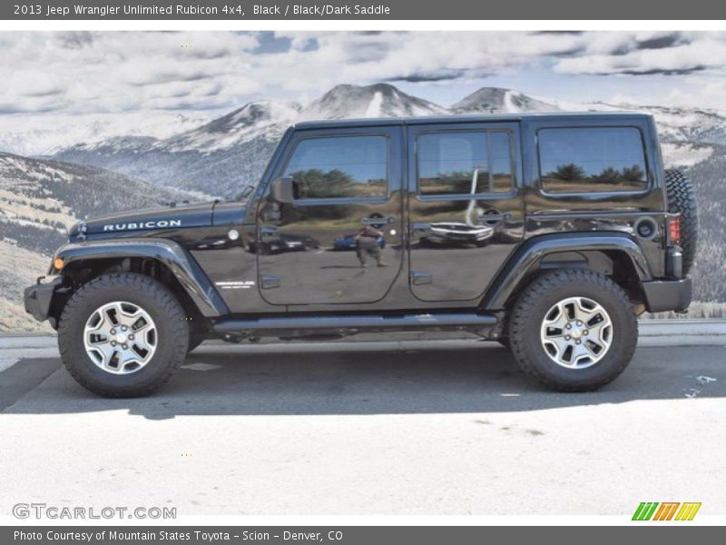 Black / Black/Dark Saddle 2013 Jeep Wrangler Unlimited Rubicon 4x4