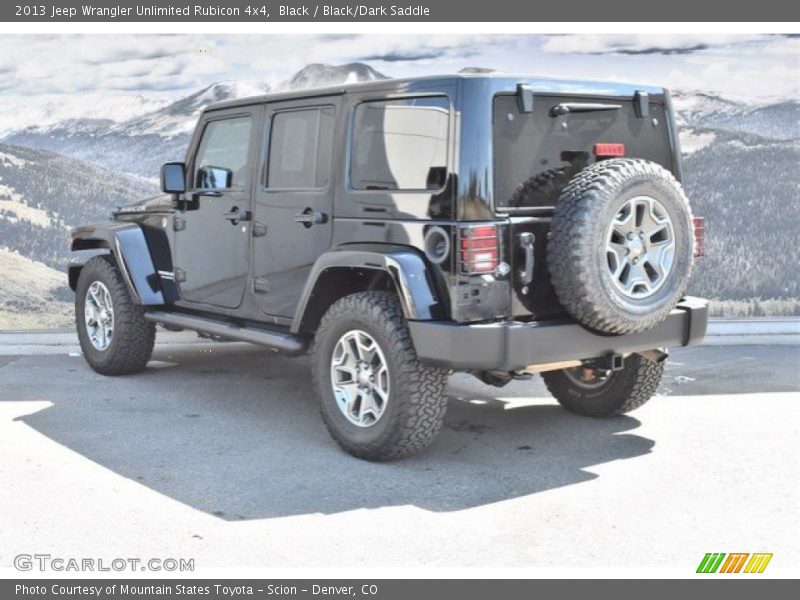 Black / Black/Dark Saddle 2013 Jeep Wrangler Unlimited Rubicon 4x4