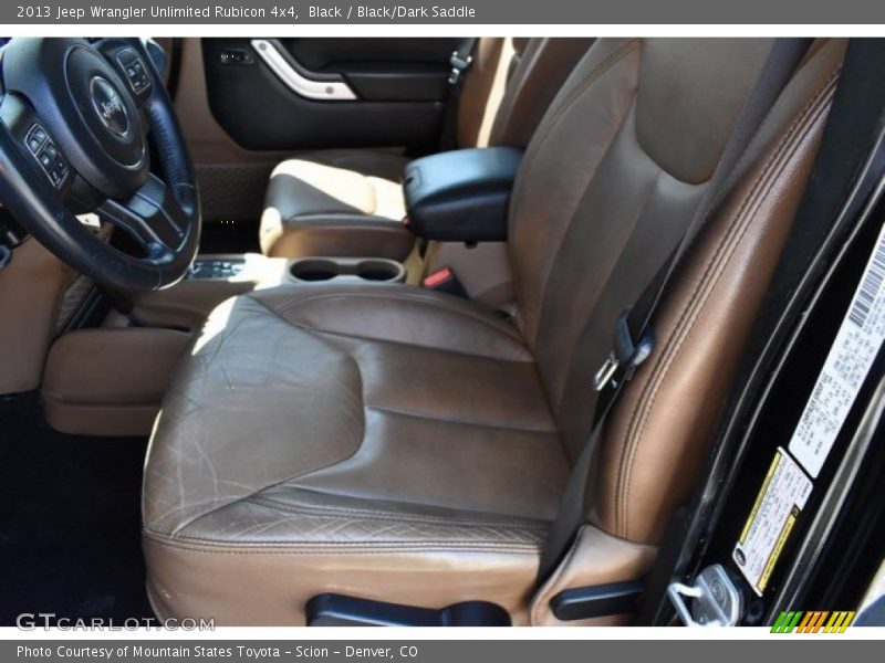Black / Black/Dark Saddle 2013 Jeep Wrangler Unlimited Rubicon 4x4
