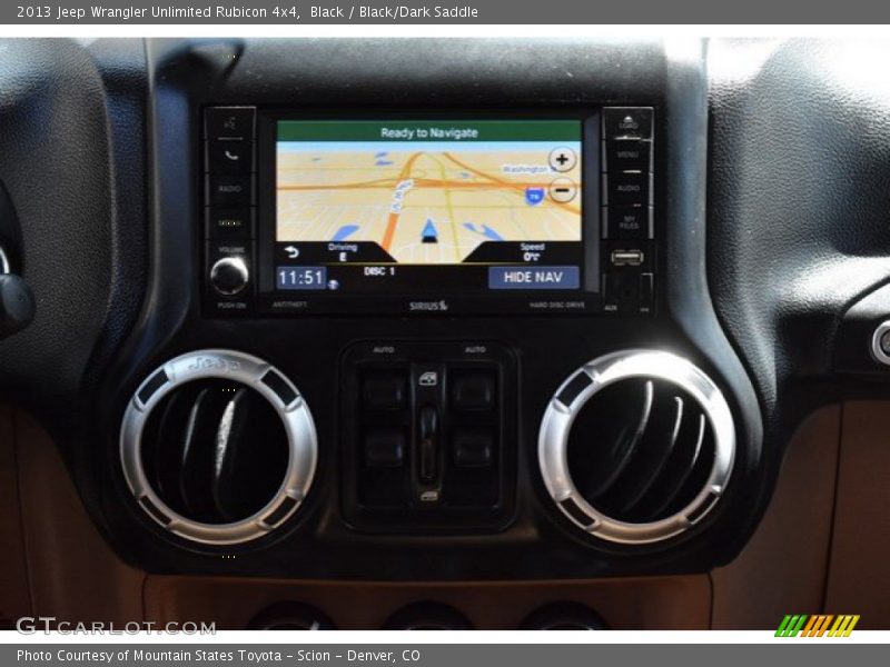 Black / Black/Dark Saddle 2013 Jeep Wrangler Unlimited Rubicon 4x4