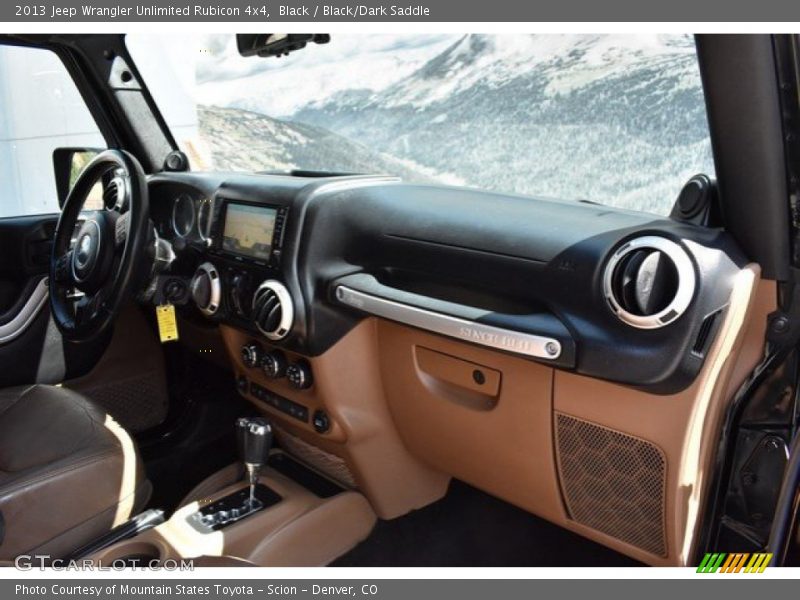 Black / Black/Dark Saddle 2013 Jeep Wrangler Unlimited Rubicon 4x4