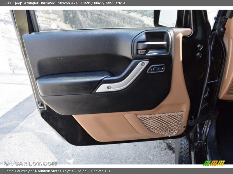 Black / Black/Dark Saddle 2013 Jeep Wrangler Unlimited Rubicon 4x4