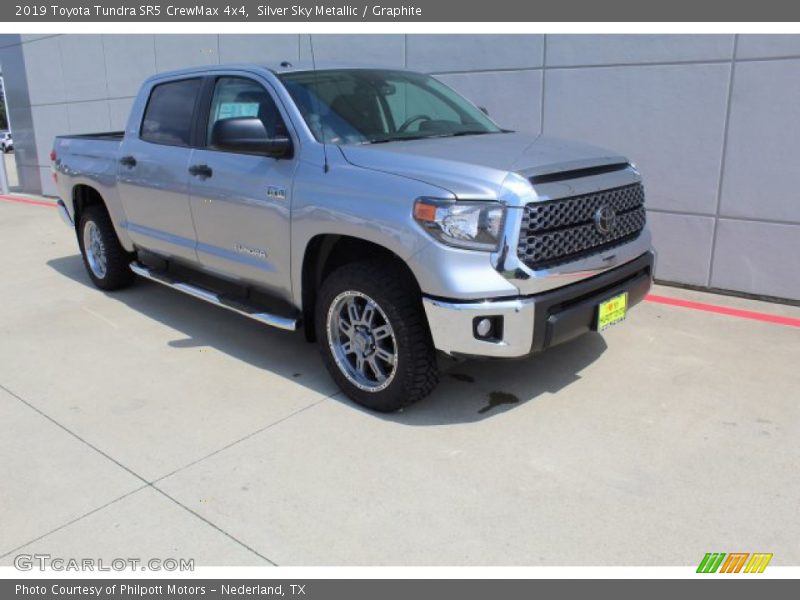 Silver Sky Metallic / Graphite 2019 Toyota Tundra SR5 CrewMax 4x4