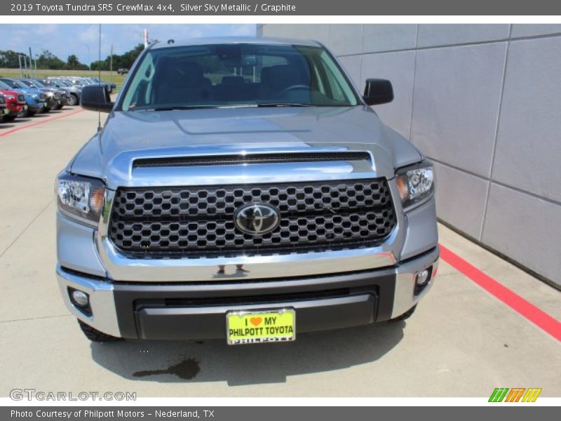 Silver Sky Metallic / Graphite 2019 Toyota Tundra SR5 CrewMax 4x4