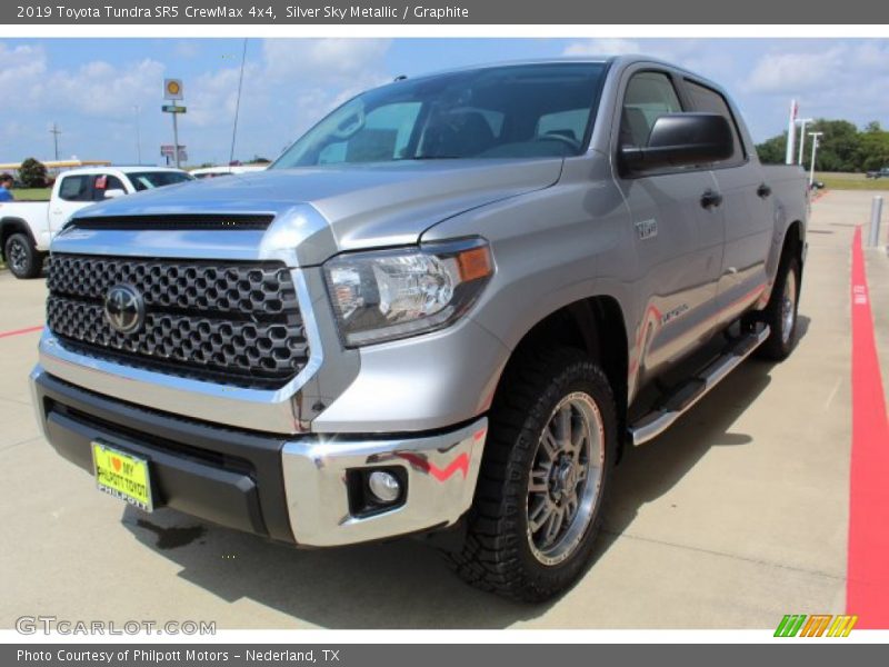 Silver Sky Metallic / Graphite 2019 Toyota Tundra SR5 CrewMax 4x4