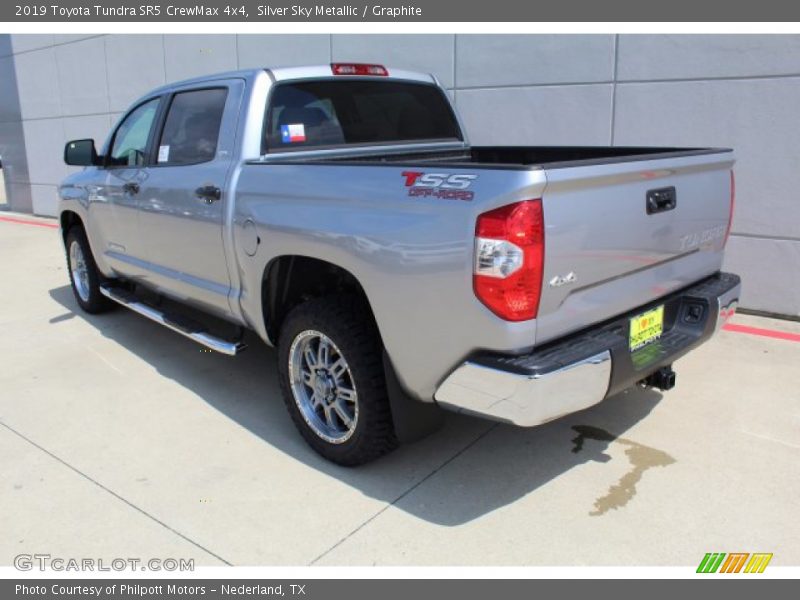 Silver Sky Metallic / Graphite 2019 Toyota Tundra SR5 CrewMax 4x4