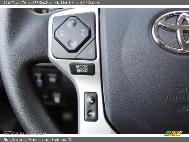 Silver Sky Metallic / Graphite 2019 Toyota Tundra SR5 CrewMax 4x4