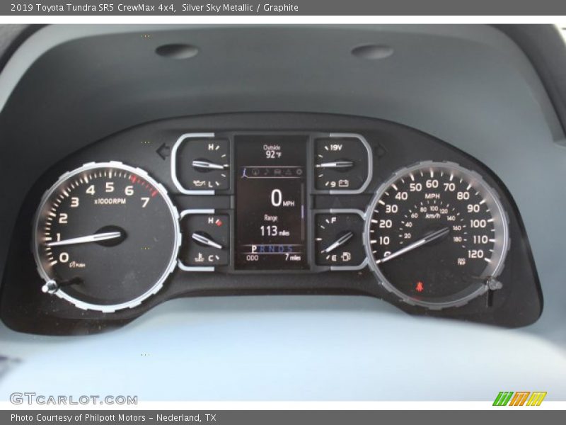 Silver Sky Metallic / Graphite 2019 Toyota Tundra SR5 CrewMax 4x4