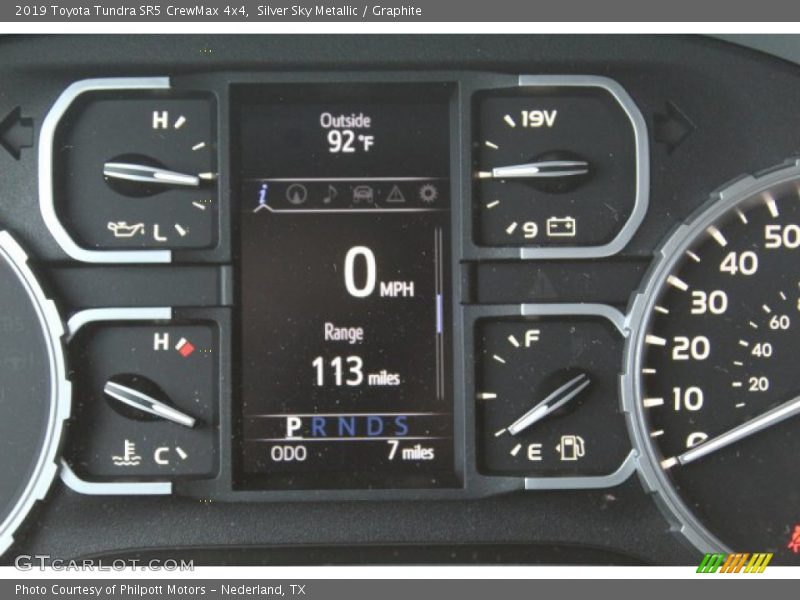 Silver Sky Metallic / Graphite 2019 Toyota Tundra SR5 CrewMax 4x4