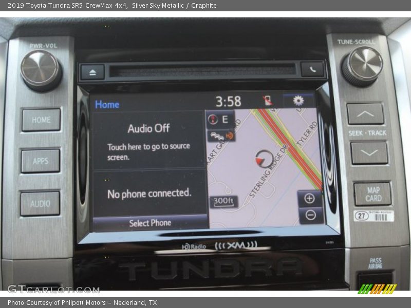 Silver Sky Metallic / Graphite 2019 Toyota Tundra SR5 CrewMax 4x4