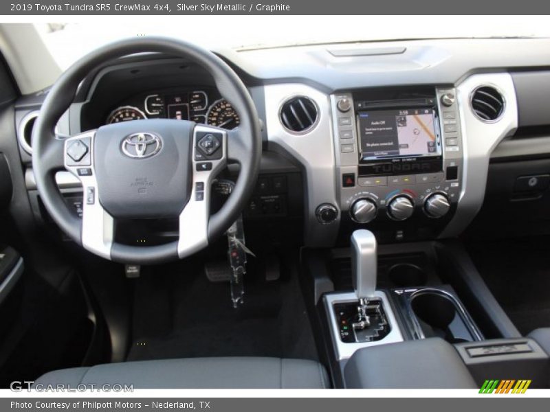 Silver Sky Metallic / Graphite 2019 Toyota Tundra SR5 CrewMax 4x4