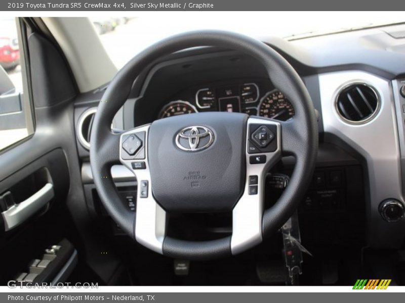 Silver Sky Metallic / Graphite 2019 Toyota Tundra SR5 CrewMax 4x4