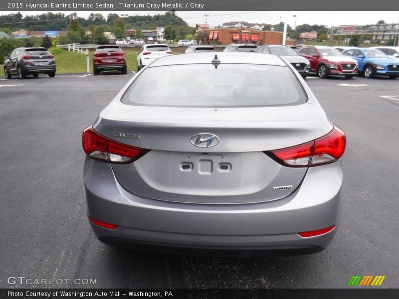 Titanium Gray Metallic / Gray 2015 Hyundai Elantra Limited Sedan