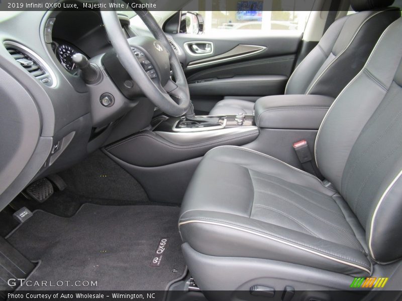Majestic White / Graphite 2019 Infiniti QX60 Luxe