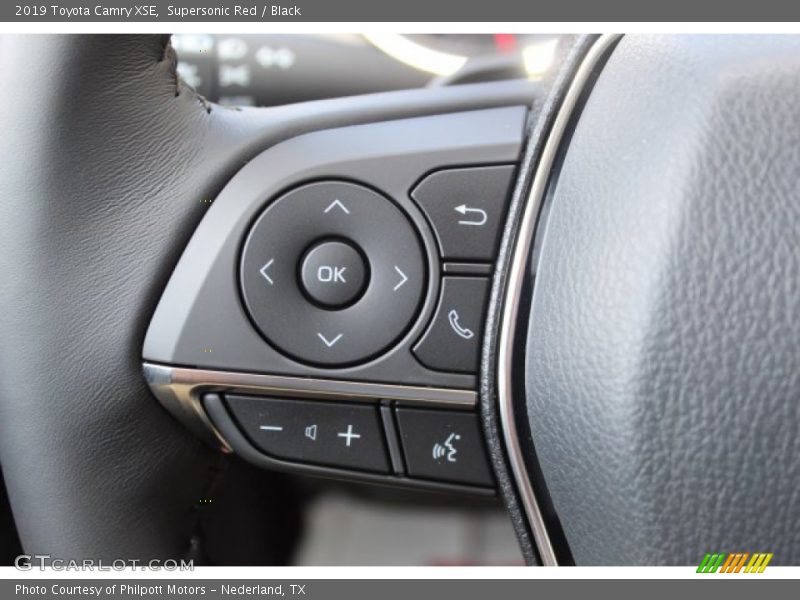 Supersonic Red / Black 2019 Toyota Camry XSE