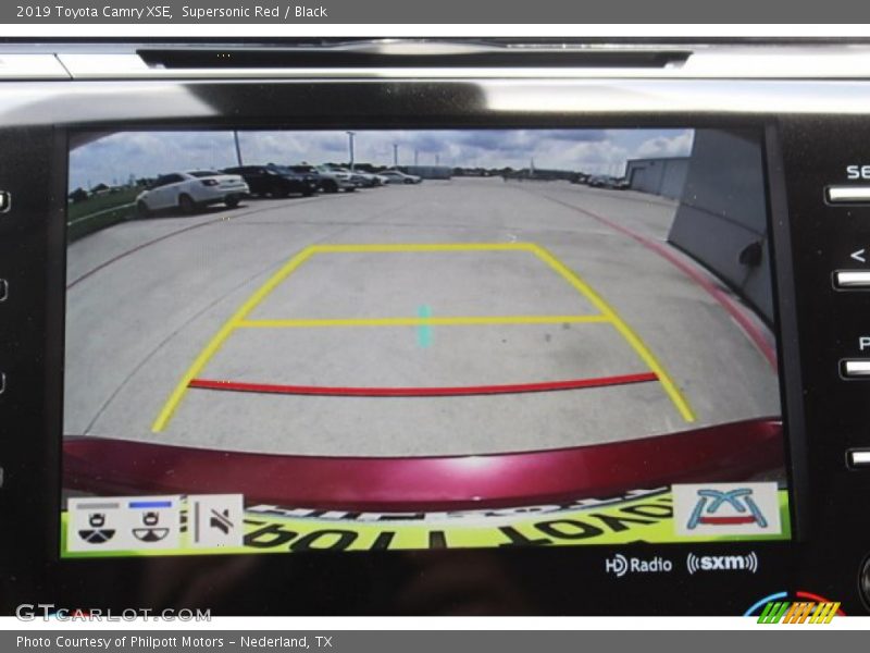 Supersonic Red / Black 2019 Toyota Camry XSE