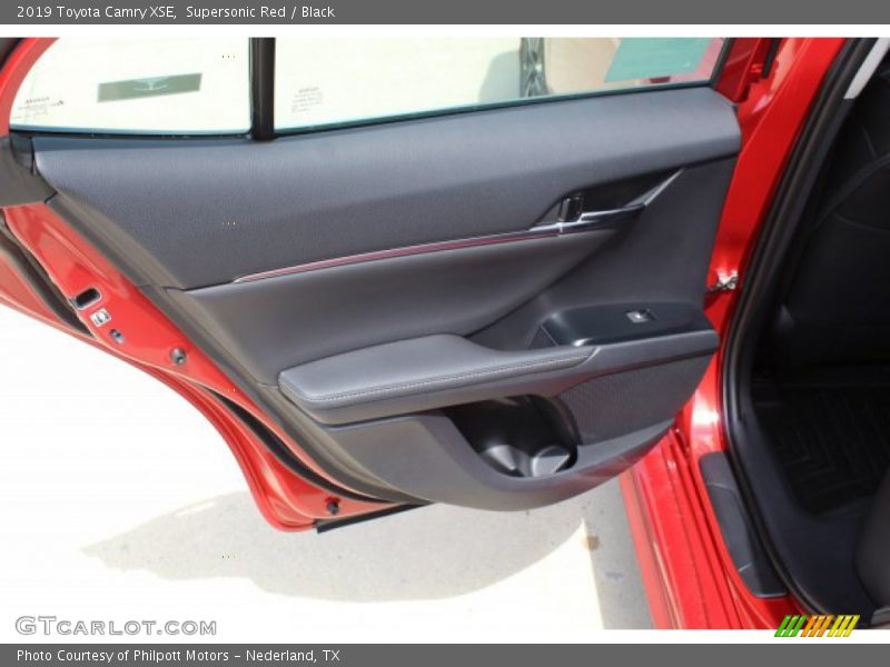 Supersonic Red / Black 2019 Toyota Camry XSE