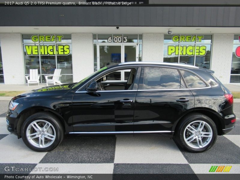 Brilliant Black / Pistachio Beige 2017 Audi Q5 2.0 TFSI Premium quattro