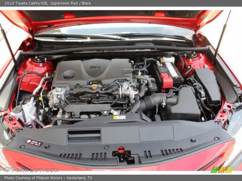 Supersonic Red / Black 2019 Toyota Camry XSE