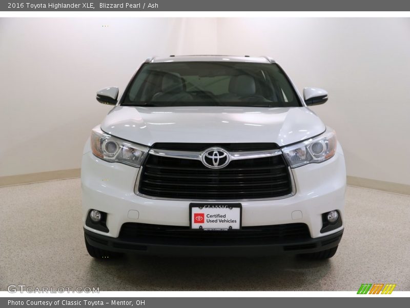 Blizzard Pearl / Ash 2016 Toyota Highlander XLE