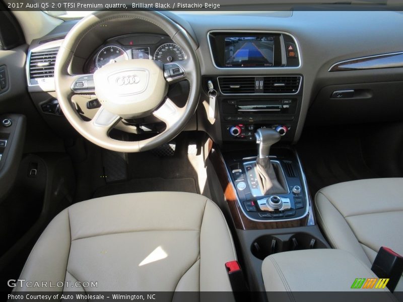 Brilliant Black / Pistachio Beige 2017 Audi Q5 2.0 TFSI Premium quattro