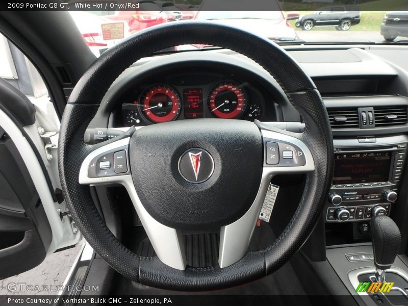White Hot / Onyx/Red 2009 Pontiac G8 GT