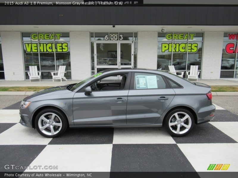 Monsoon Gray Metallic / Titanium Gray 2015 Audi A3 1.8 Premium