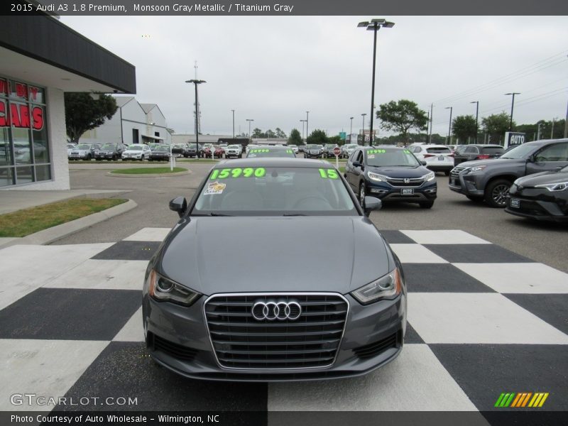 Monsoon Gray Metallic / Titanium Gray 2015 Audi A3 1.8 Premium
