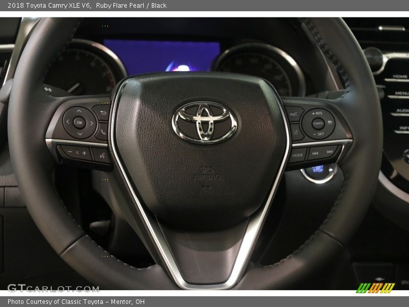 Ruby Flare Pearl / Black 2018 Toyota Camry XLE V6