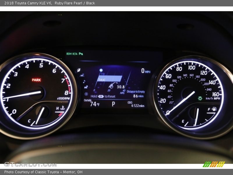 Ruby Flare Pearl / Black 2018 Toyota Camry XLE V6