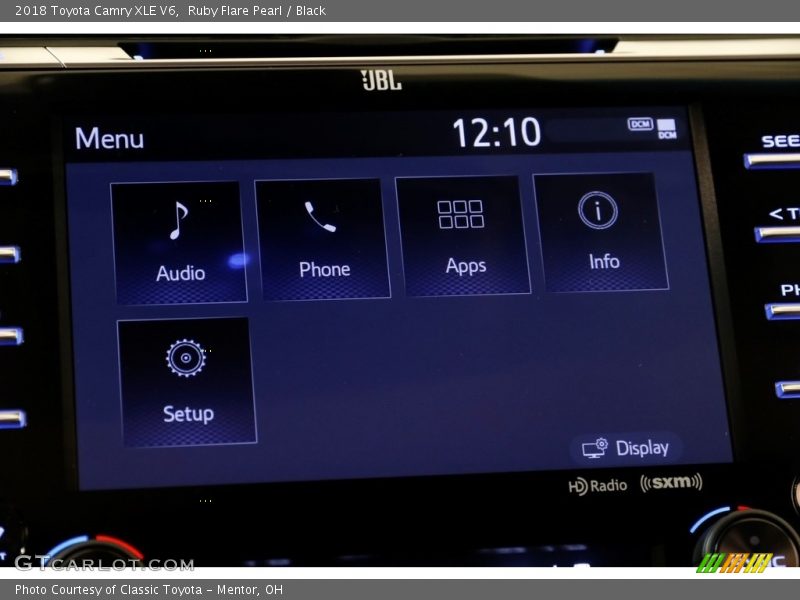 Ruby Flare Pearl / Black 2018 Toyota Camry XLE V6
