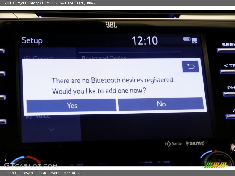 Ruby Flare Pearl / Black 2018 Toyota Camry XLE V6