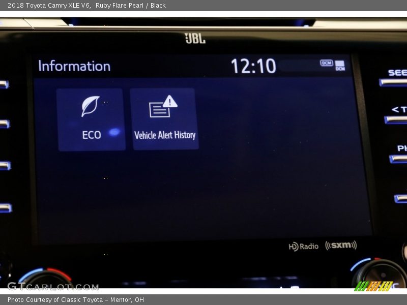 Ruby Flare Pearl / Black 2018 Toyota Camry XLE V6