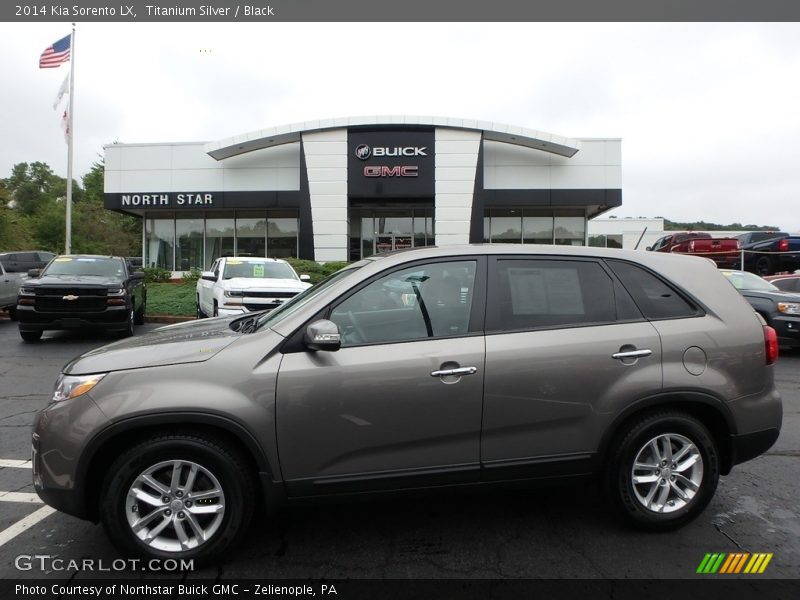 Titanium Silver / Black 2014 Kia Sorento LX