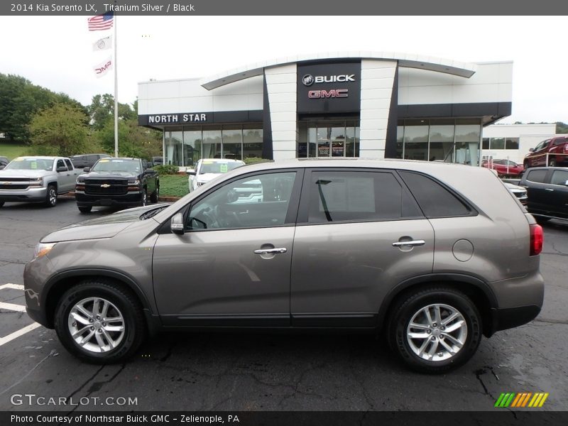Titanium Silver / Black 2014 Kia Sorento LX