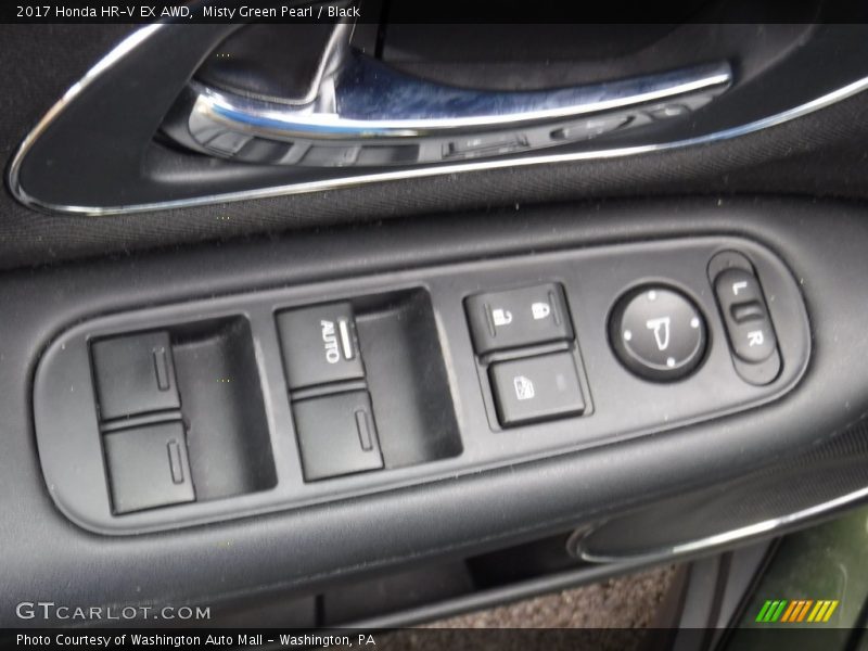 Misty Green Pearl / Black 2017 Honda HR-V EX AWD