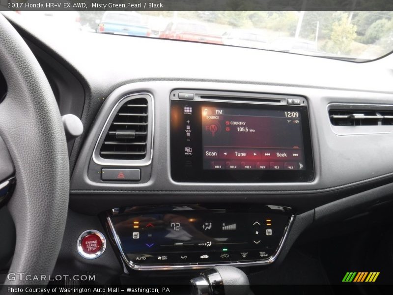 Misty Green Pearl / Black 2017 Honda HR-V EX AWD