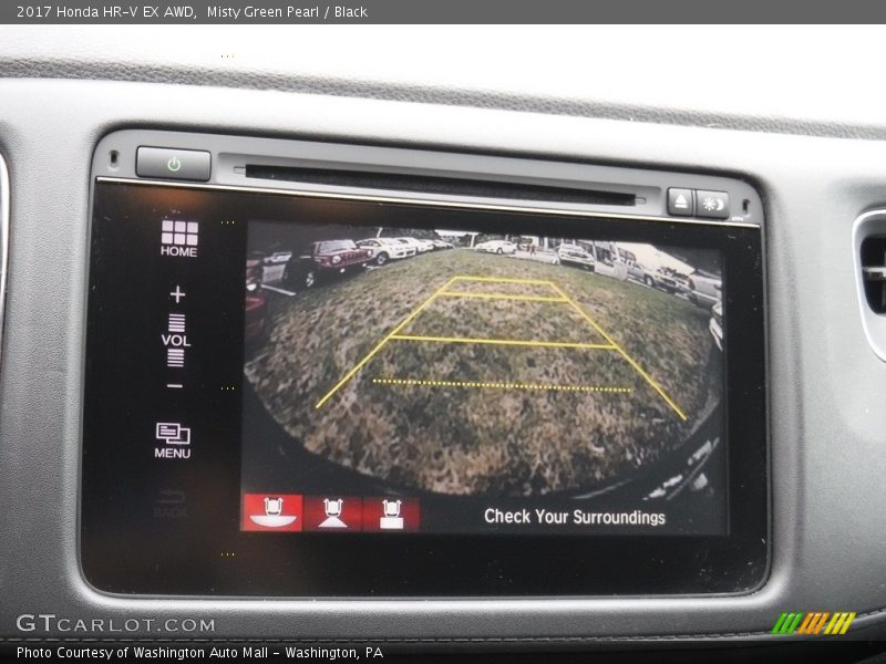 Misty Green Pearl / Black 2017 Honda HR-V EX AWD