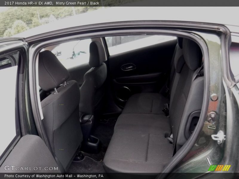 Misty Green Pearl / Black 2017 Honda HR-V EX AWD
